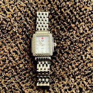 Silver w Diamonds Michele watch